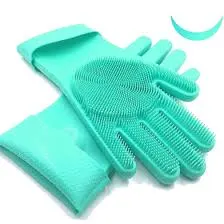 Silicone Dish Washing Kitchen Hand Gloves