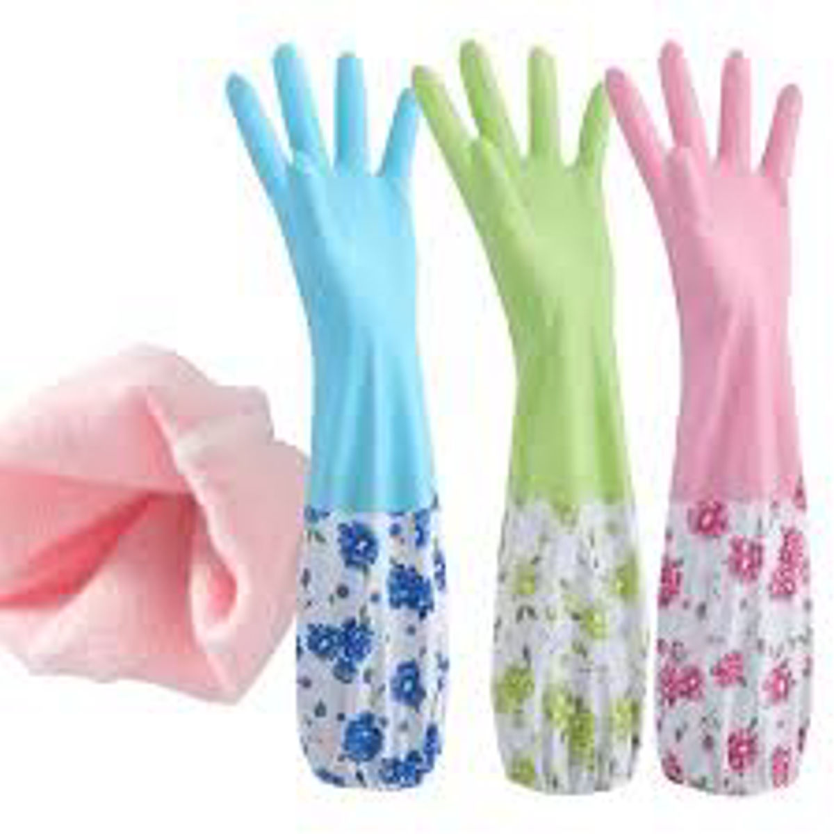 Silicon Hand Glaves, Kitchen Hand Gloves 2 Pair